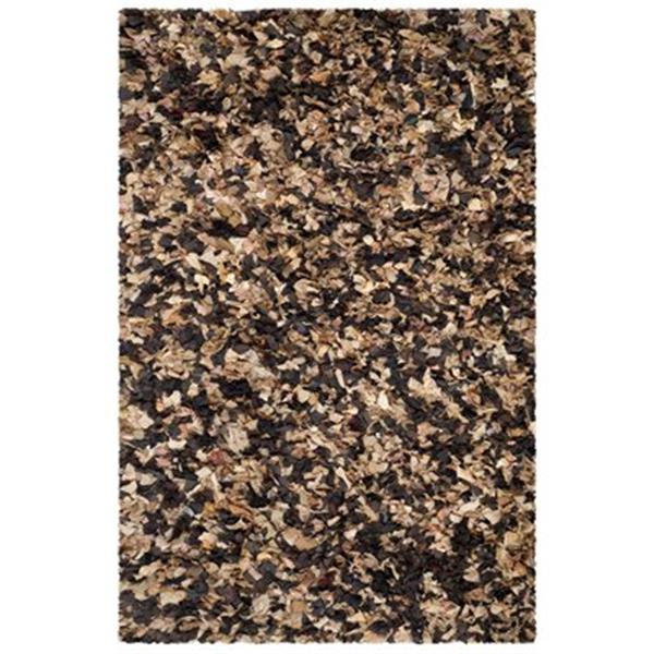 Safavieh Shag Brown and Multi-Colored Area Rug,SG951B-6