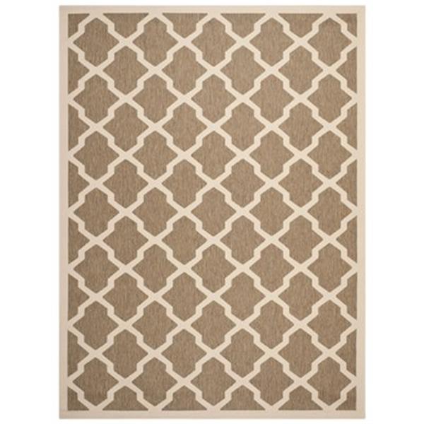 Safavieh Courtyard Brown and Bone Area Rug,CY6903-242-8