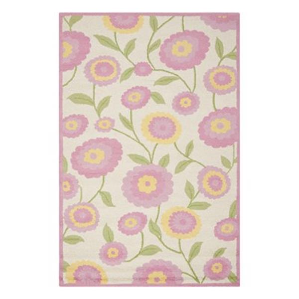 Safavieh Ivory and Pink Kids Area Rug,SFK355A-5