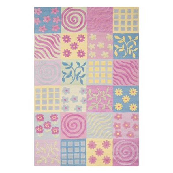 Safavieh Pink and Multi-Colored Kids Area Rug,SFK356A-5