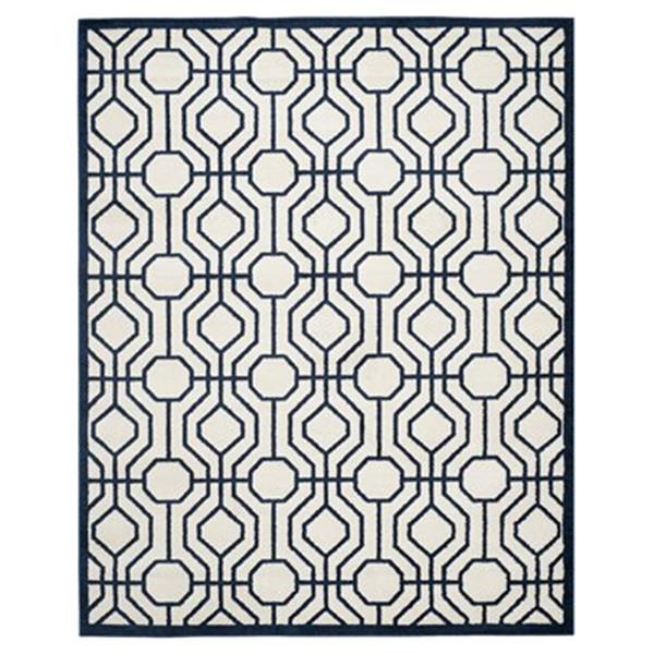 Safavieh AMT416M Amherst Ivory and Navy Area Rug,AMT416M-8