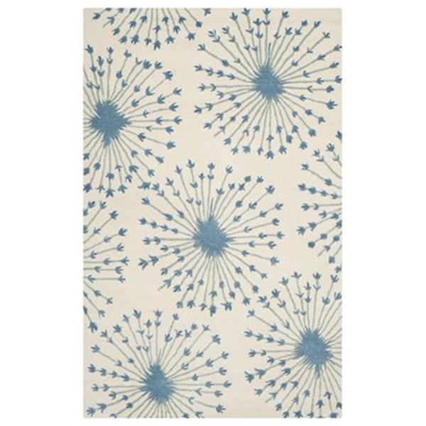 Safavieh BEL123B Bella Beige and Blue Area Rug,BEL123B-5