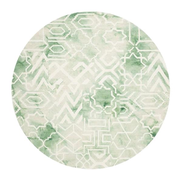 Safavieh Dip Dye Hand-Tufted Wool Green and Ivory Area Rug,D