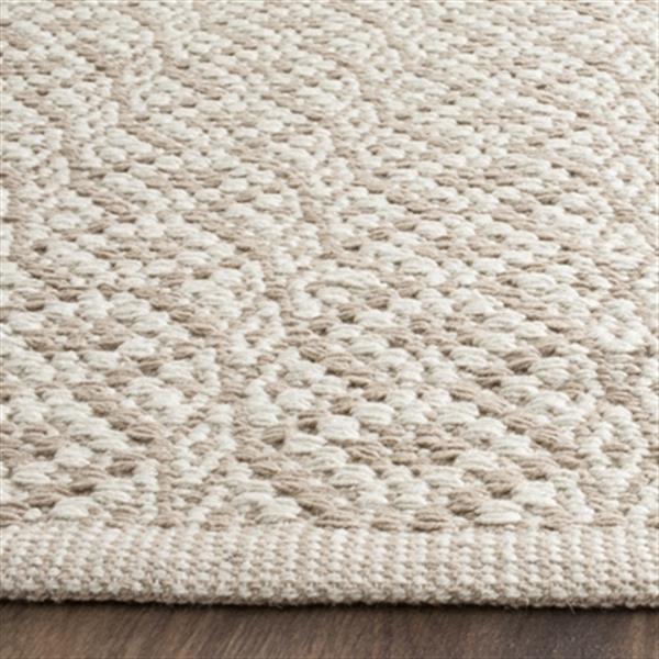 Safavieh Montauk Flat Weave Ivory and Beige Area Rug,MTK716G