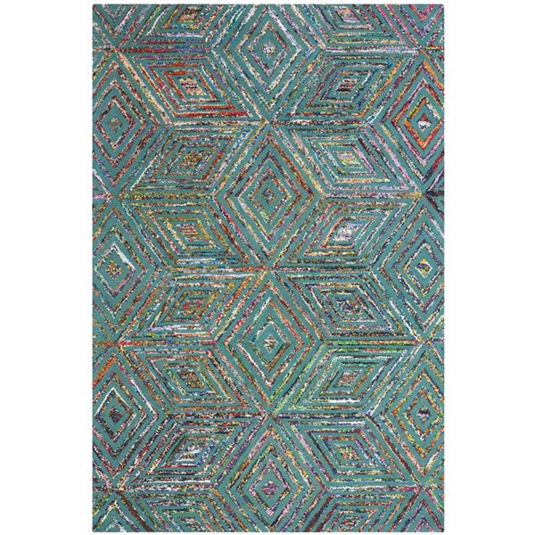 Safavieh Nantucket 6-ft x 9-ft Blue Rectangular Indoor Area Rug