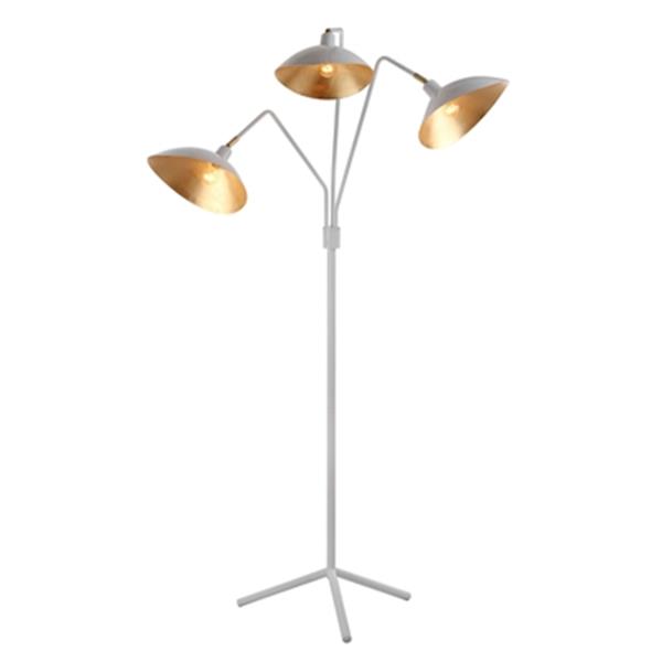 Safavieh 69.5-in White Gold Iris Floor Lamp