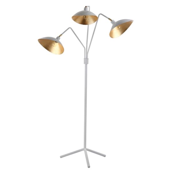 Safavieh 69.5-in White Gold Iris Floor Lamp