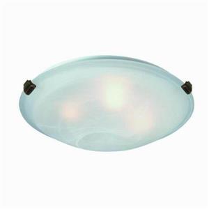 Artcraft Lighting Clips 20-in Brushed Nickel Flush Mount Light