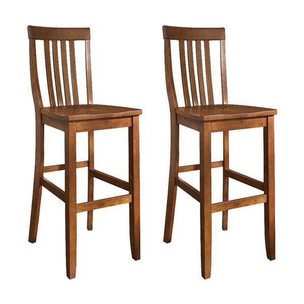 Crosley Furniture School House 30 In Classic Cherry Bar Stools Set Crosley Furniture School House 30 In Classic Cherry Bar Stools Set Of 2