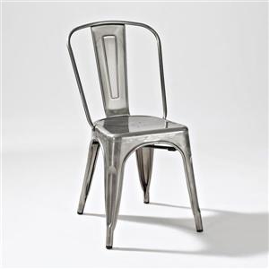 Crosley Furniture Amelia 17-in X 33-in Contemporary Galvanized Side Chairs (Set of 2)