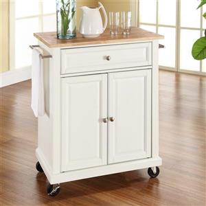 Crosley Furniture 18-in x 36-in White Portable Kitchen Island