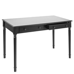 Boston Loft Furnishings 30-in x 42.5-in Satin Black Writing Desk