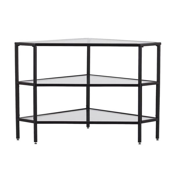 Boston Loft Furnishings Naois Matte Black Corner TV Stand