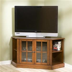 Boston Loft Furnishings Hopewell Walnut Corner TV Cabinet