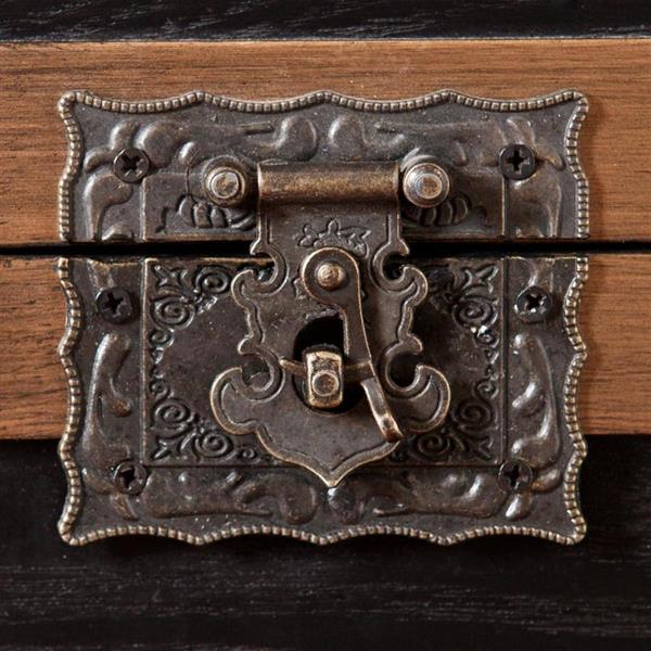 Boston Loft Furnishings Davon 20.75-in x 20.75-in x 22.75-in Antique Black Composite Industrial End Table