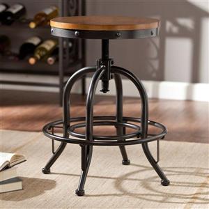 Boston Loft Furnishings Alex 19-in Black Adjustable Industrial Stool
