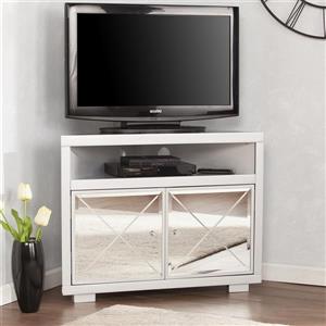 Boston Loft Furnishings Impression Mirrored Corner TV Stand