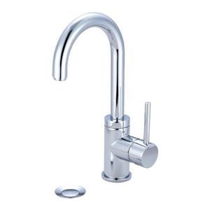 Pioneer Industries Motegi Polished Chrome 1-Handle Single Hole Deck Mount Bathroom Sink Faucet With Drain