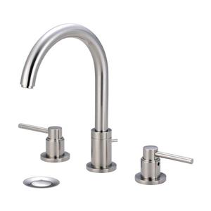 Pioneer Industries Motegi Brushed Nickel 2-Handle Widespread Deck Mount Bathroom Sink Faucet With Drain