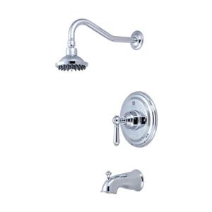 Pioneer Industries Americana Polished Chrome 1 Handle Bathtub and Shower Faucet