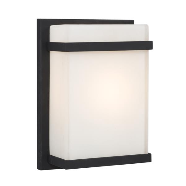 Galaxy 7.5-in W 1-Light Black Pocket Wall Sconce