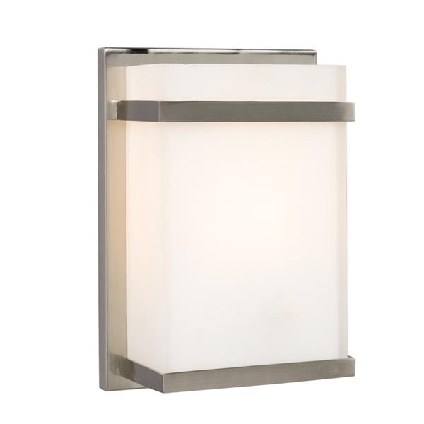 Galaxy 7.5-in W 1-Light Brushed Nickel Pocket Wall Sconce