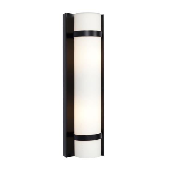 Galaxy 4.25-in W 1-Light Black Modern/Contemporary Hardwired Standard Wall Sconce