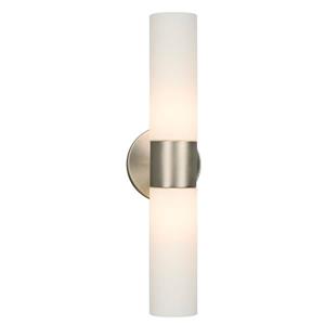 Galaxy Hadley 4.5-in W 2-Light Brushed Nickel Arm Wall Sconce