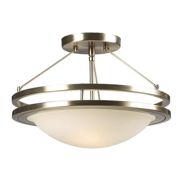 Galaxy Avalon 2 Light Brushed Nickel 13 In X 13 In X 9 25 In Semi