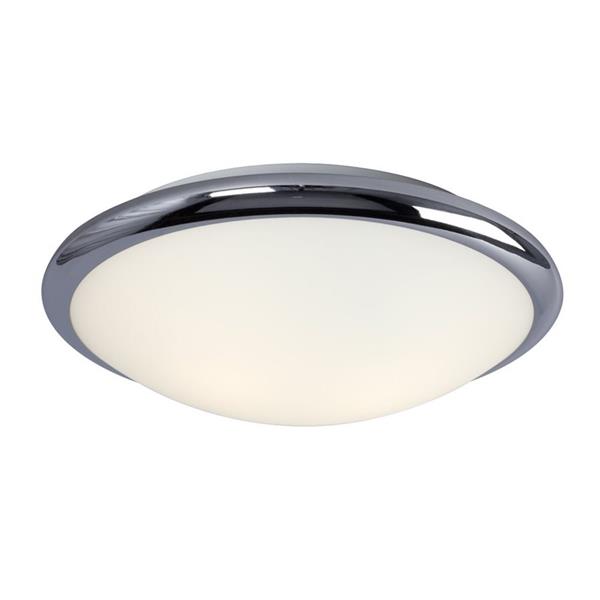 Galaxy 12-in Chrome Flush Mount Light