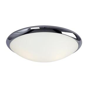 Galaxy 15.25-in Chrome Flush Mount Light