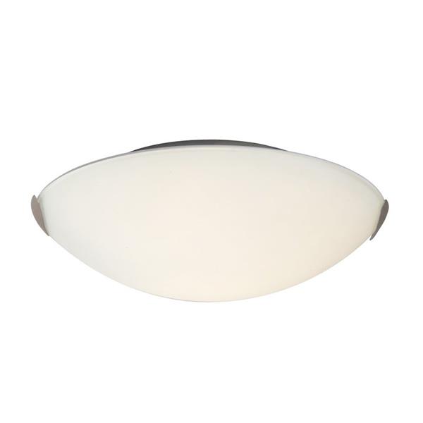 Galaxy 12-in Brushed Nickel Flush Mount Light