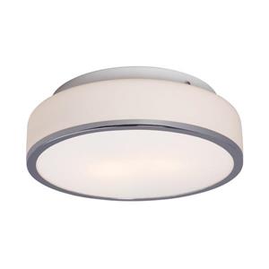 Galaxy 11.62-in Chrome Flush Mount Light