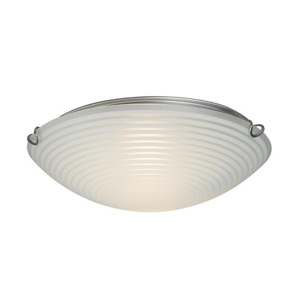 Galaxy Quoizel Galaxy Lighting 12-in Chrome Flush Mount Light