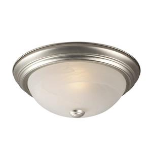 Galaxy Quoizel Galaxy Lighting 13.125-in Pewter Flush Mount Light