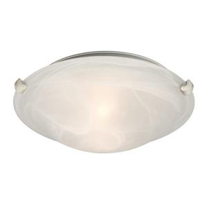 Galaxy Quoizel Galaxy Lighting Ofelia 12.75-in White Flush Mount Light