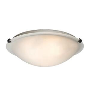 Galaxy Quoizel Galaxy Lighting Ofelia 16.125-in Oil-Rubbed Bronze Flush Mount Light