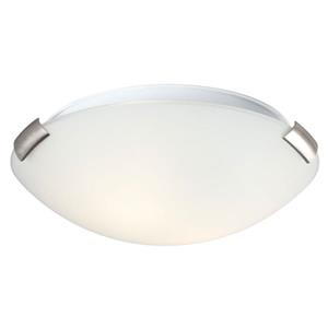 Galaxy Quoizel Galaxy Lighting Sola 12-in Brushed Nickel Flush Mount Light