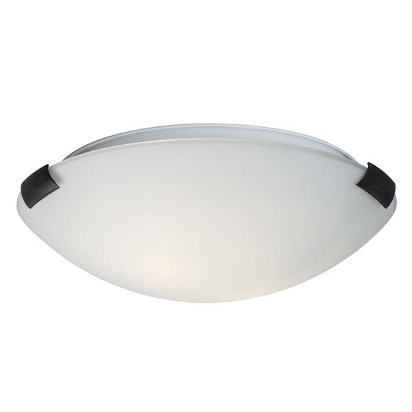 Galaxy Quoizel Galaxy Lighting Sola 12-in Oiled Rubbed Bronze Flush Mount Light