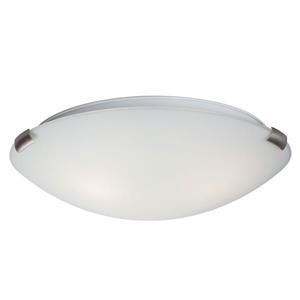 Galaxy Quoizel Galaxy Lighting Sola 16-in Brushed Nickel Flush Mount Light