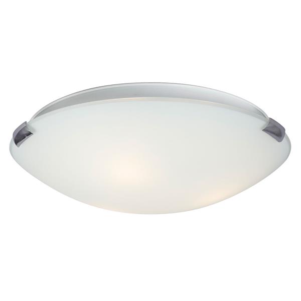 Galaxy Sola 16-in W Chrome Flush Mount Light