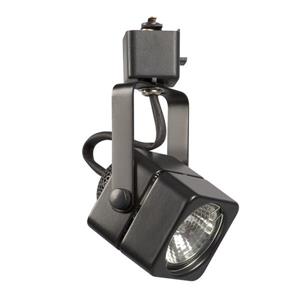 Galaxy 1 Light Dimmable Black Gimbal Linear Track Lighting Head