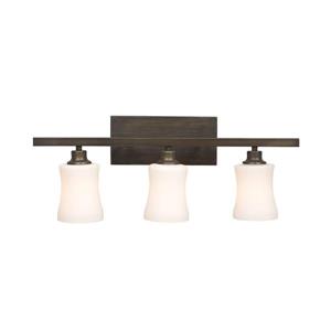 Galaxy Delta 24.25-in x 9.25-in 3 Light Oil Rubbed Bronze Vanity Light
