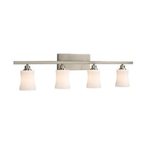 Galaxy Delta 36.5-in x 9.25-in 4 Light Brushed Nickel Vanity Light