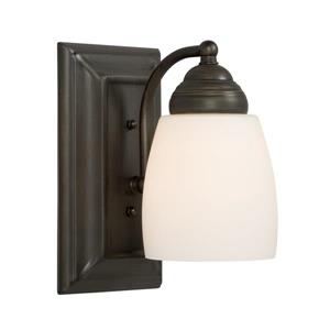 Galaxy Barclay 4.5-in W 1-Light Oil-Rubbed Bronze Arm Wall Sconce