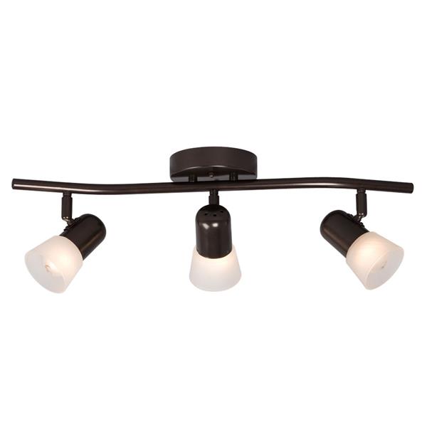 Galaxy Luna III 23-in Old Bronze 3-Light Track Bar Fixed Track Light Kit