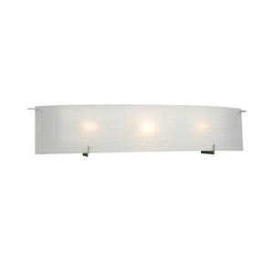 Galaxy Omni 32.62-in x 6.75-in 3 Light Pewter Rectangular Vanity Light Bar