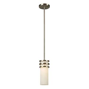Galaxy Avalon 4.5-in Brushed Nickel Modern Cylinder Mini Pendant Lighting
