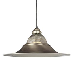 Galaxy 18-in Pewter Transitional Bell Pendant Lighting