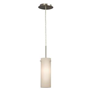 Galaxy 4.25-in x 10-in Brushed Nickel Modern Cylinder Mini Pendant Lighting